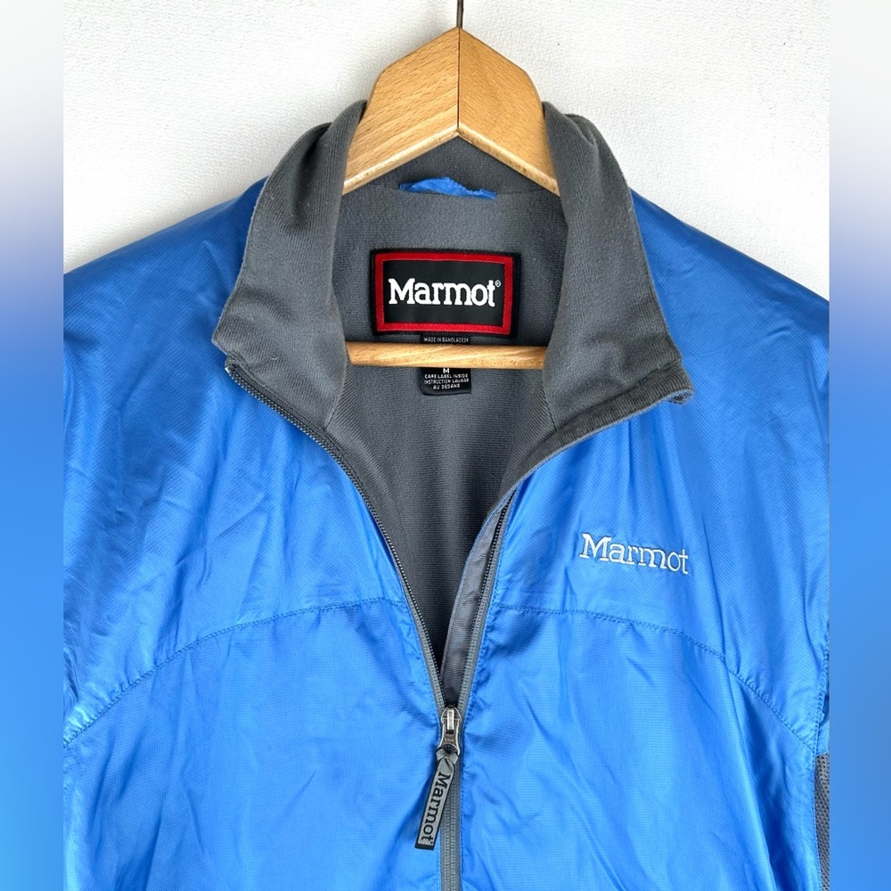 Marmot Windbreaker Fleece Lined Jacket Vented Outdoors - Picture 2 of 11